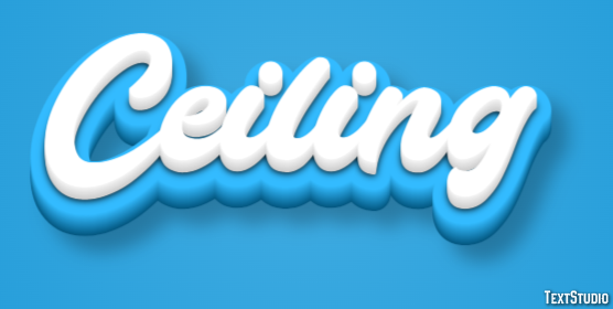Ceiling Text Effect