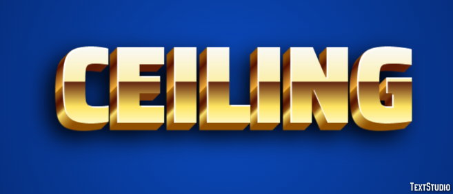 Ceiling Text Effect