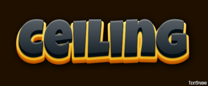 Ceiling Text Effect