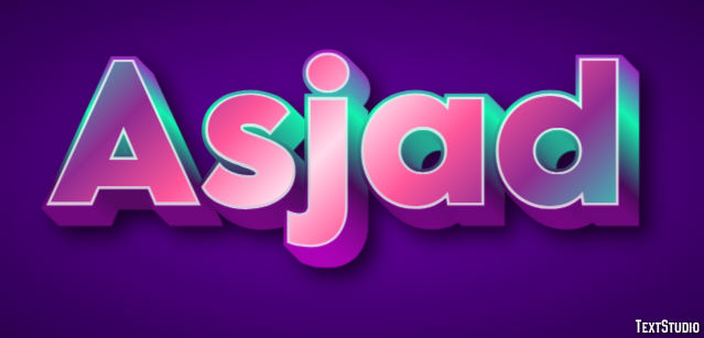 Asjad Text Effect