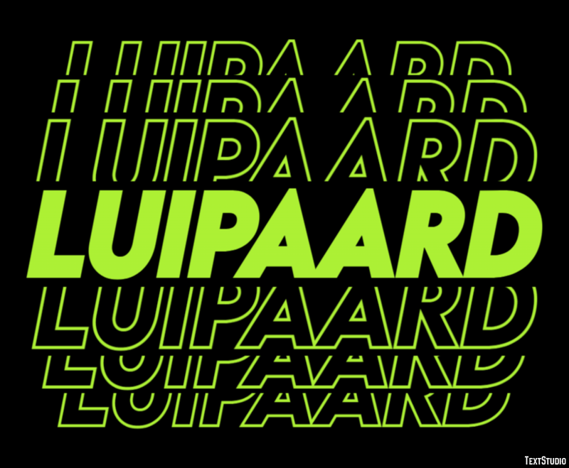 Luipaard Tekst Effect