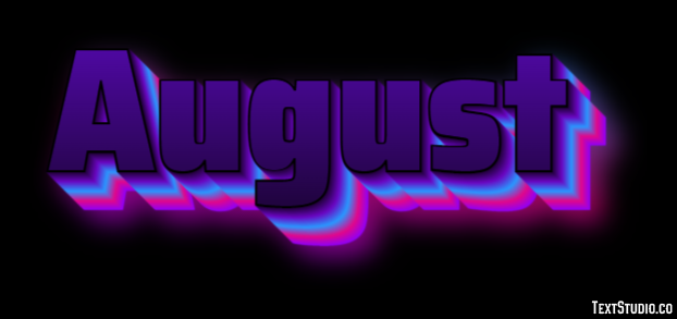 August Tekst Effect