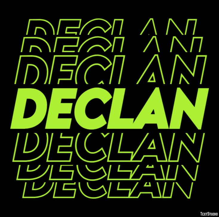 Declan Efekt tekstowy