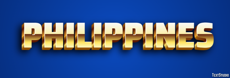 Philippines Effetto testo