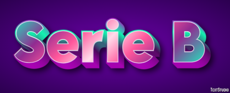Serie B Effet de texte