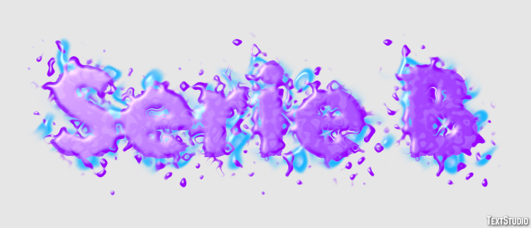 Serie B Effet de texte