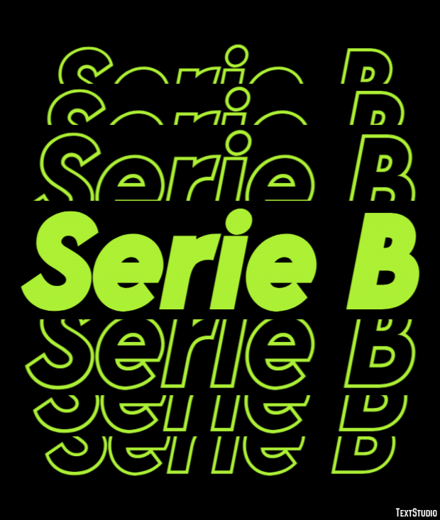 Serie B Effet de texte