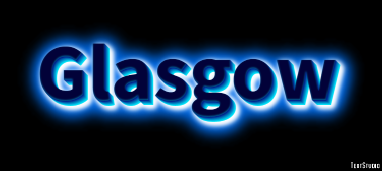Glasgow Effetto testo
