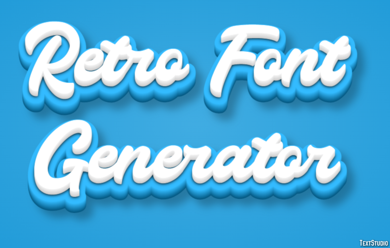 Retro Font Generator Efekt tekstowy