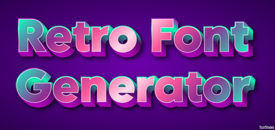 Retro Font Generator テキスト効果