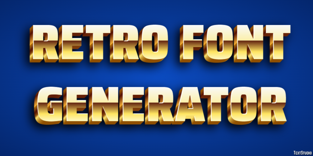 Retro Font Generator Efekt tekstowy
