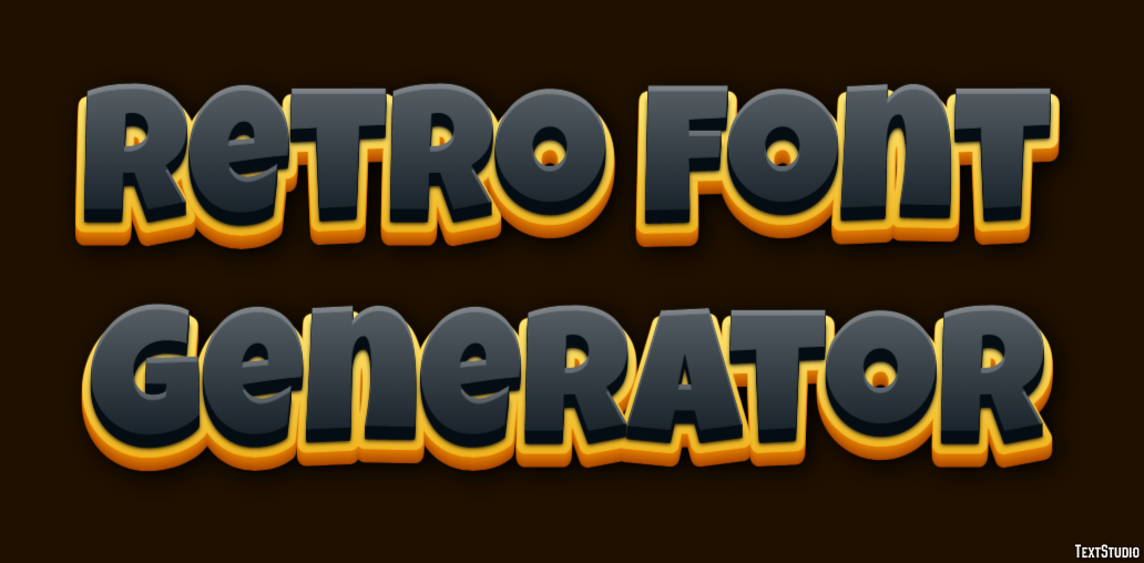 Retro Font Generator Efekt tekstowy