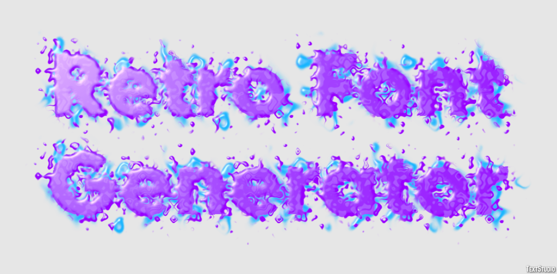 Retro Font Generator Efekt tekstowy