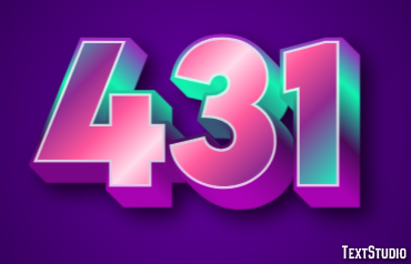 431 Tekst Effect