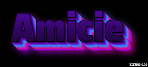 Amicie Efecto de Texto