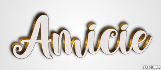 Amicie Efecto de Texto