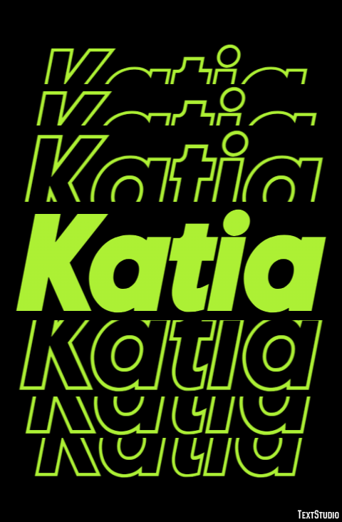 Katia Efecto de texto