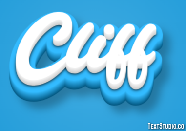 Cliff Tekst Effect