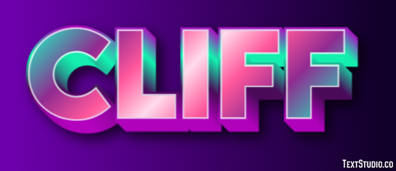 Cliff Tekst Effect