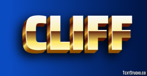 Cliff Tekst Effect