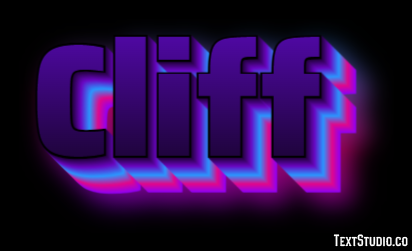 Cliff Tekst Effect