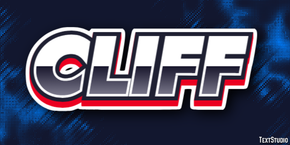 Cliff Tekst Effect