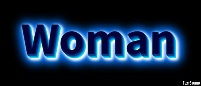 Woman Efecto de Texto