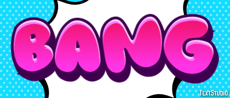 Bang Text effect