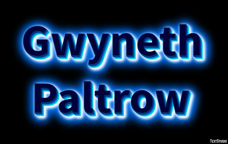 Gwyneth Paltrow Efeito de texto