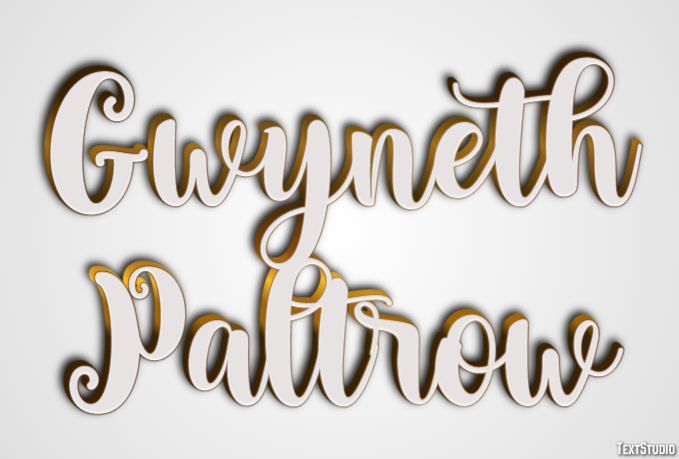 Gwyneth Paltrow Effetto testo