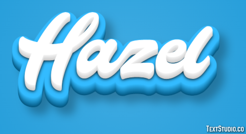 Hazel Efekt tekstowy