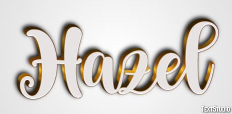 Hazel Text Effect