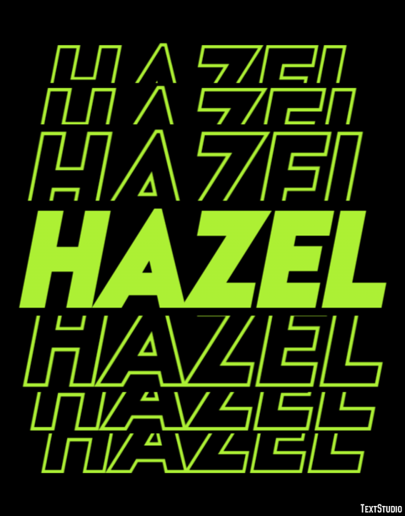 Hazel Efekt tekstowy