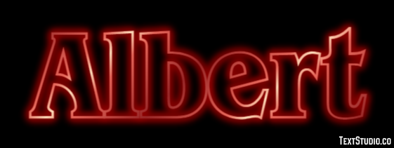 Albert Texteffekt