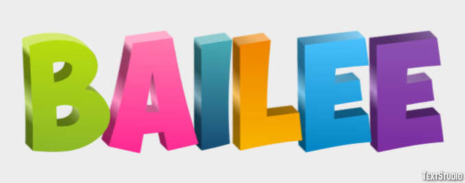 Bailee Text Effect