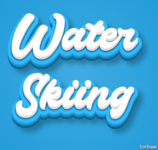 Water Skiing Text effect