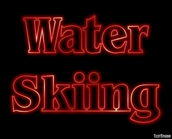 Water Skiing Text effect