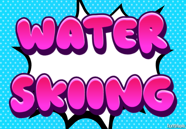 Water Skiing Text effect