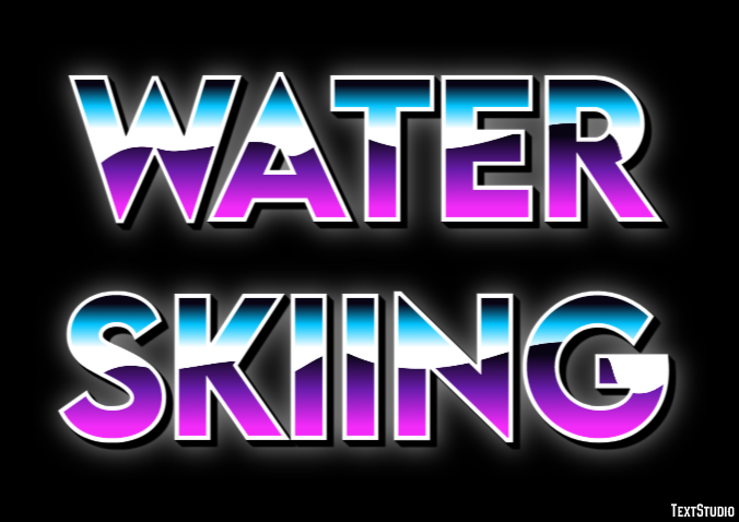 Water Skiing Text Effect