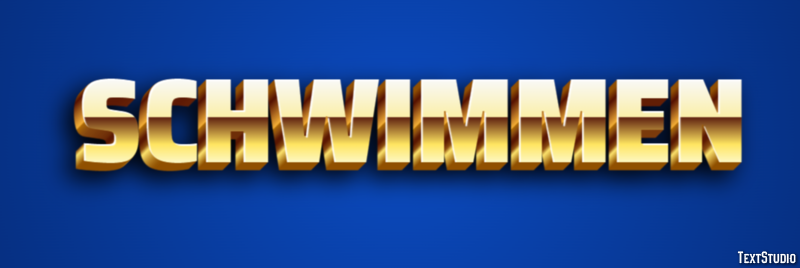Schwimmen Texteffekt