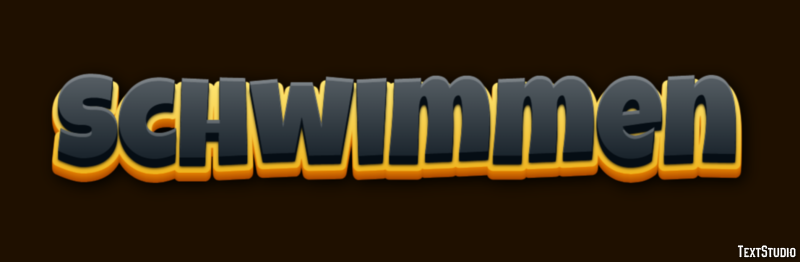 Schwimmen Texteffekt