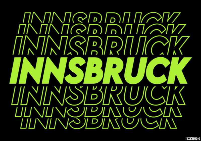 Innsbruck Efekt tekstowy