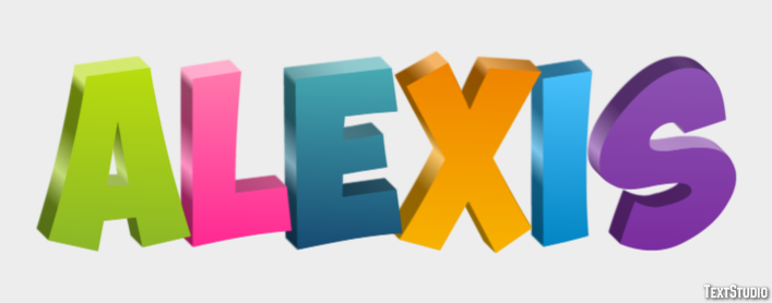 Alexis Efeito de texto