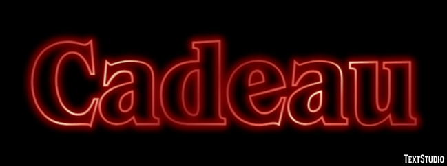 Cadeau Text Effect