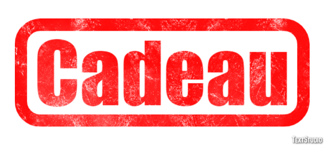 Cadeau Text effect