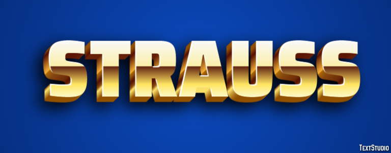 Strauß Texteffekt