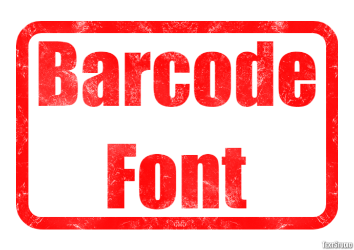 Barcode Font Text Effect