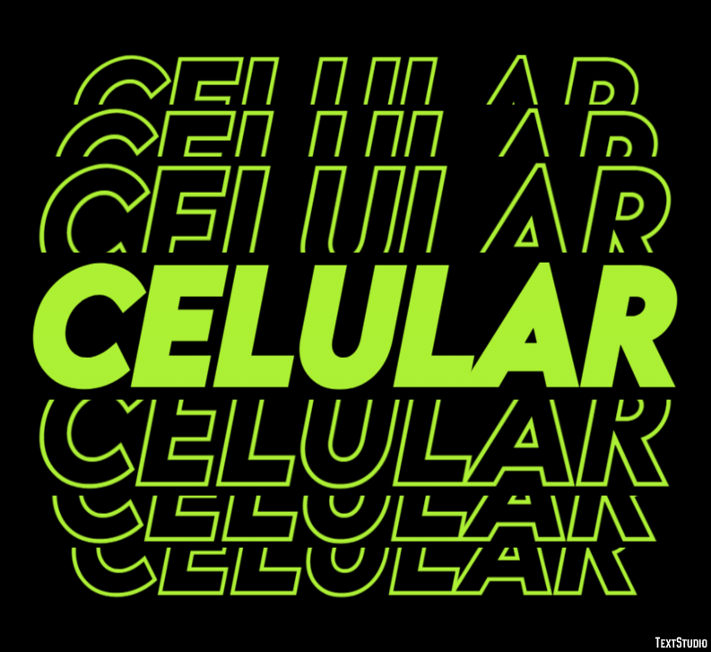 Celular Efeito do texto