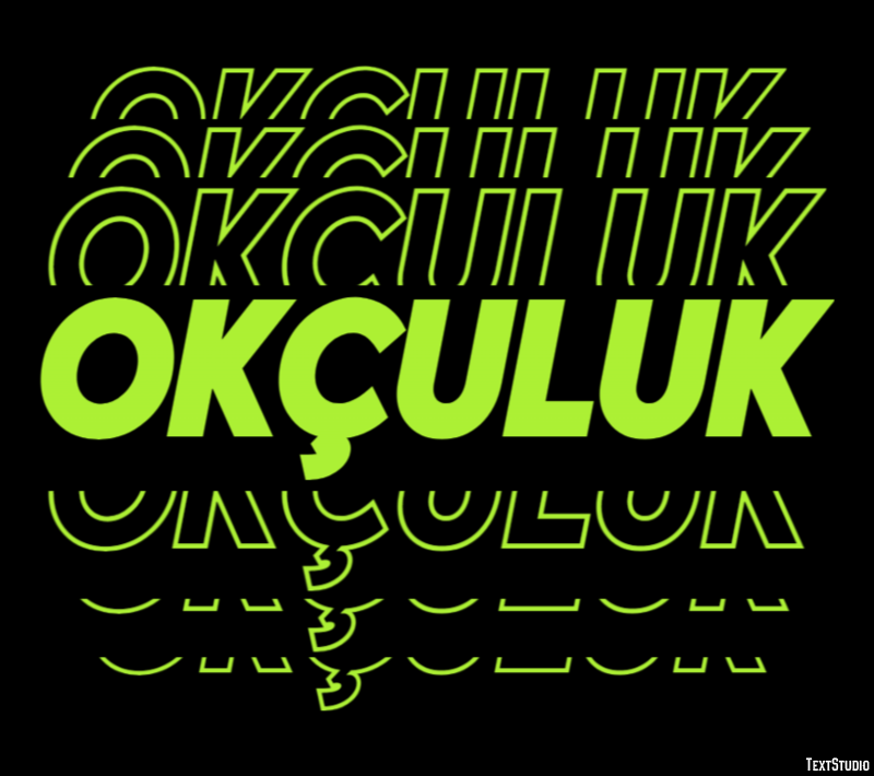 Okçuluk Texteffekt