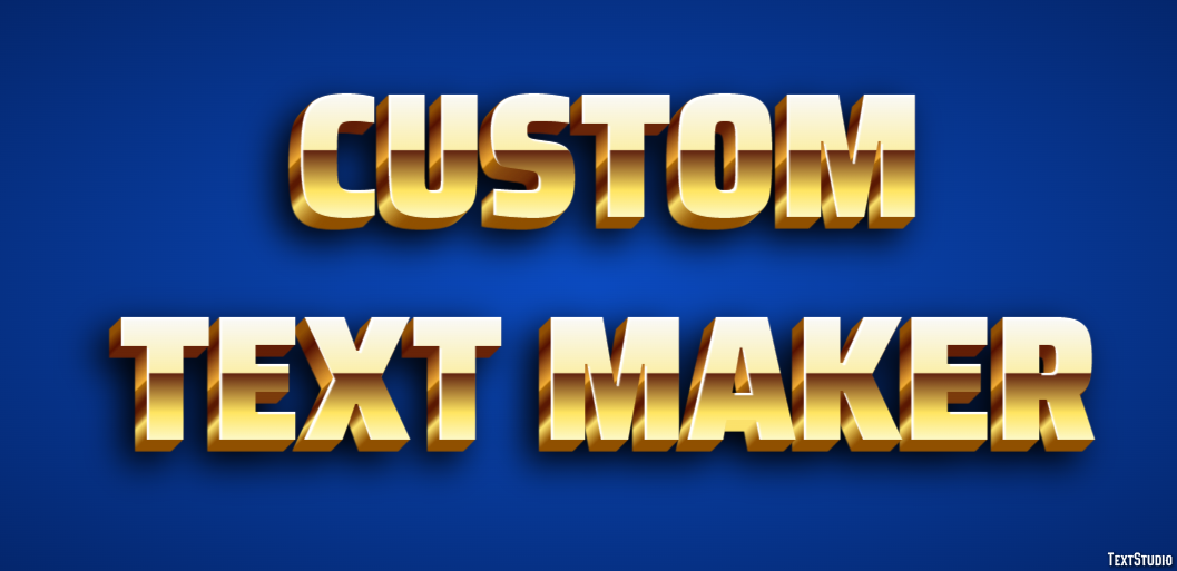 Custom Text Maker Tekst Effect